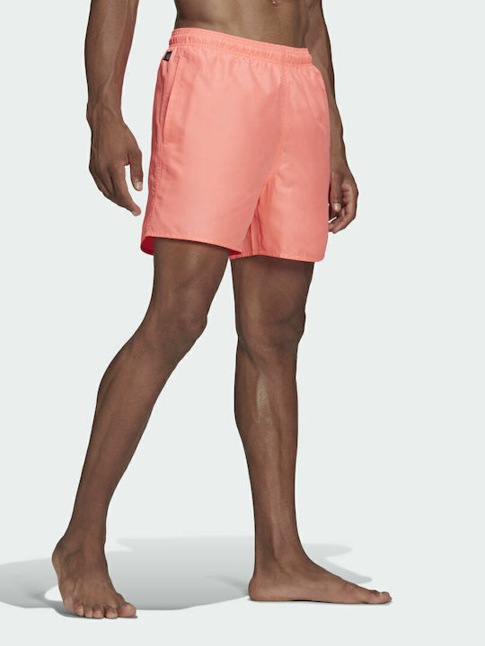 Solid Herren Badebekleidung Shorts Acid Red