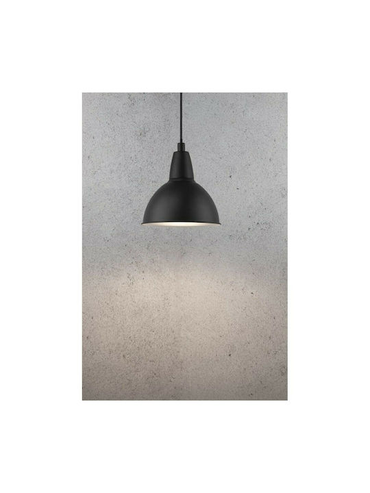 Nordlux Trude Pendant Light Black Bell with Socket E27 30x22.5cm