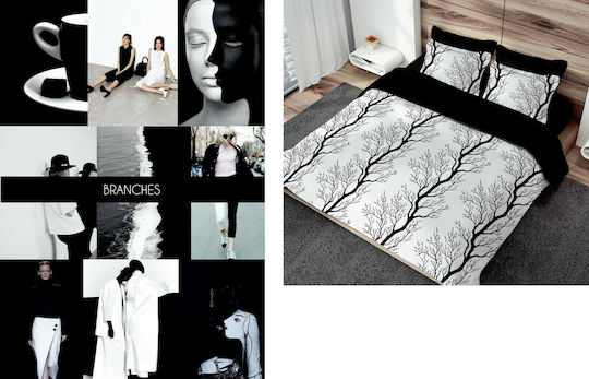 Makis Tselios Home Set Übergröße 240x250cm Branches Ecru 3Stück
