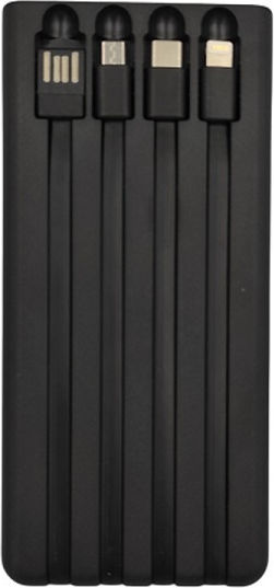 K-A12 Слънчева Power Bank 30000mAh с 2 USB-A порта Черен