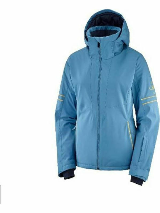 Salomon Brilliant LC1385200 Γυναικείο Μπουφάν για Σκι & Snowboard Μπλε