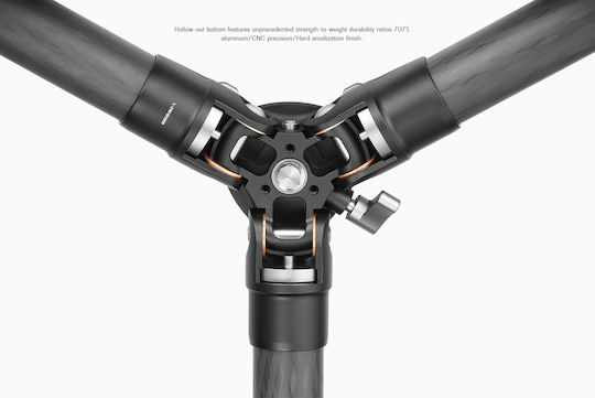 Leofoto Video Tripod LS-324CEX+BV-10 from Carbon Fiber and Load Capacity 10kg up to 153cm
