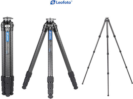 Leofoto Video Tripod LS-324CEX+BV-10 from Carbon Fiber and Load Capacity 10kg up to 153cm