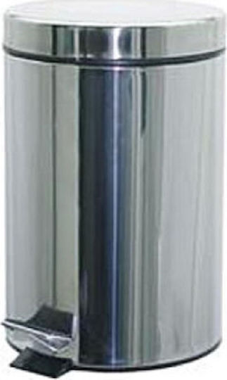 Delta Cleaning Metallic Waste Bin 20lt with Pedal Inox
