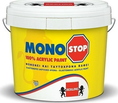 Berling Monostop Plastic Acrilyc Thermal insulation Anti-Mildew Paint for Exterior Use White 750ml