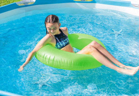 Intex Round Swimming Pool 4485lt with Metallic Frame 305x76cm Light Blue