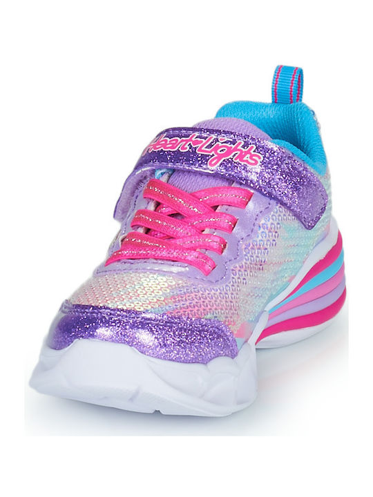 SWEETHEART Kids Sneakers with Scratch Pink