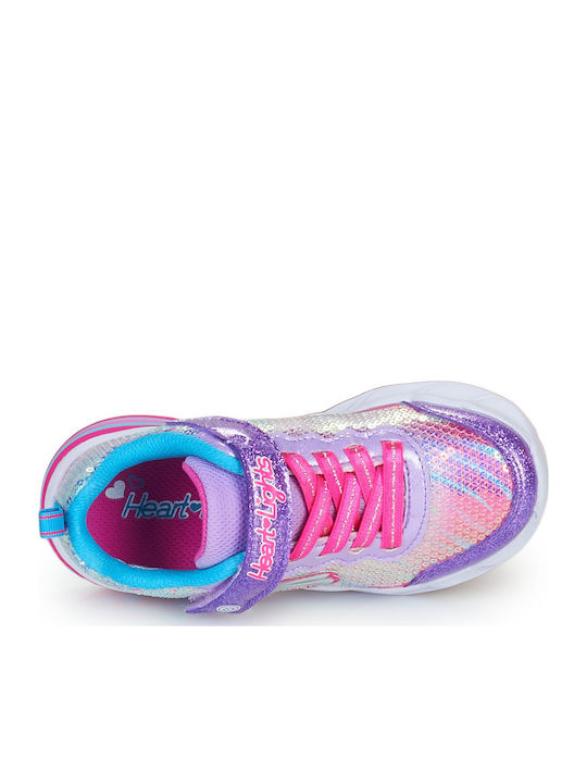 SWEETHEART Kids Sneakers with Scratch Pink