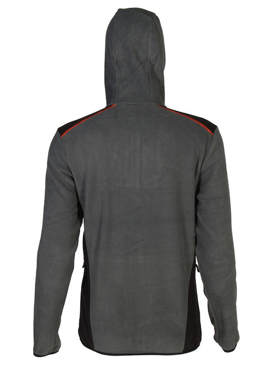 Apu Altai Hooddie Fleece Ζακέτα Fleece Γκρι