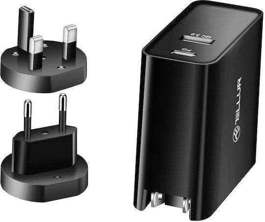 Tellur Αντάπτορας Πρίζας με 1 Θύρες USB