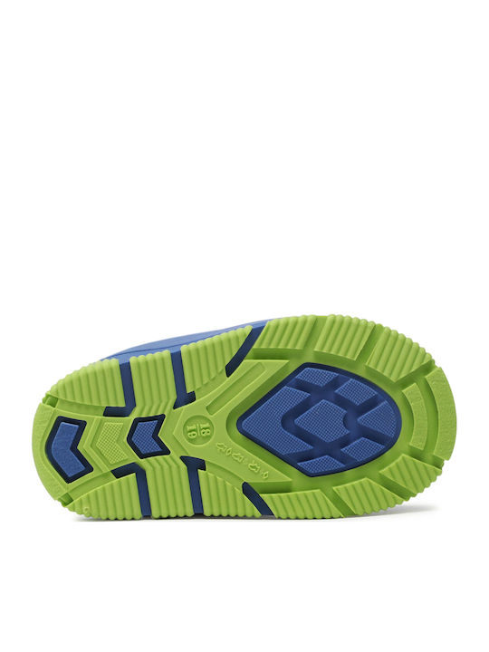 Kids Snow Boots with Velcro Navy Blue