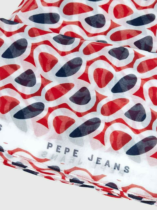 Pepe Jeans Γυναικείο Φουλάρι Κόκκινο