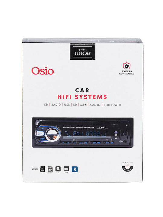 Osio Auto-Audiosystem 1DIN (Bluetooth/USB)