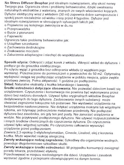Beaphar No Stress Diffuser Αξεσουάρ Σκύλου