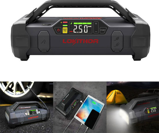 Lokithor JA301 Portable Car Battery Jump Starter 20000mAh with Power Bank / Φακό / USB 12V