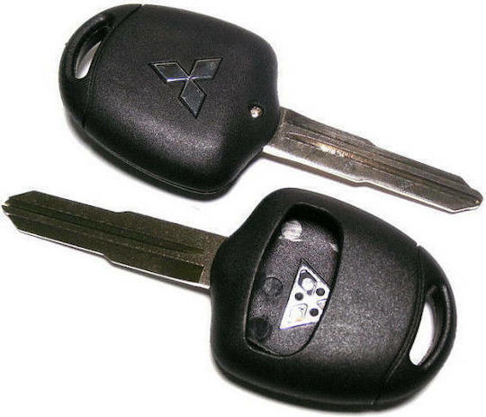 Car Key Shell with Blade with 2 Buttons for Mitsubishi and Blade MIT8