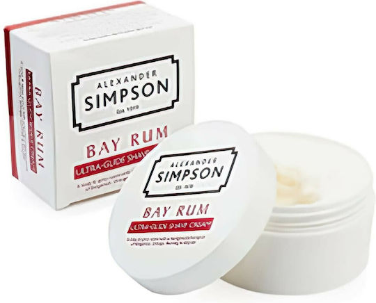 Simpsons Ultra Glide Shave Cream Bay Rum Κρέμα Ξυρίσματος 180ml