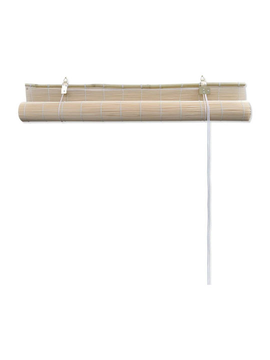 vidaXL Jalousie Bamboo Beige B120xH160cm