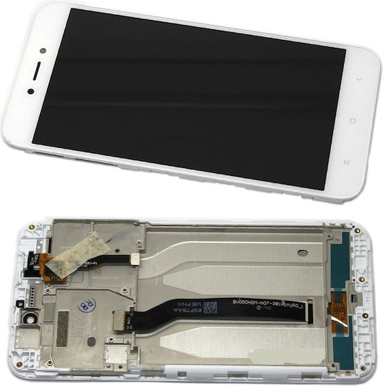 Екран със Сензорен Механизъм и Рамка за Redmi 5A (Бял)