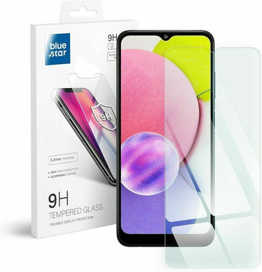 Blue Star Tempered Glass (Galaxy A03s)