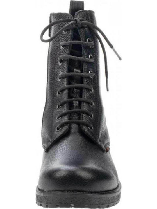 Leather Women's Ankle Boots Black