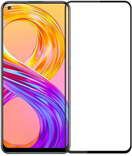 5D Ceramic Пълно лепило Закалено стъкло за цялото лице (Realme 8/8 Pro)
