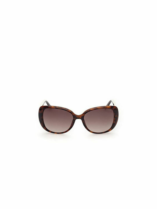 Guess Women's Sunglasses with Brown Plastic Frame and Brown Gradient Lens GU7822 53F