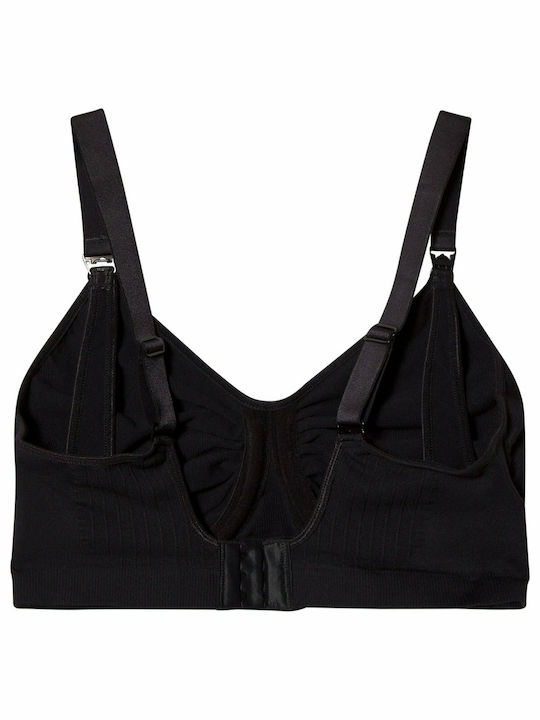 Carriwell GelWire Seamless Maternity & Nursing Sports Bra with Clips Black