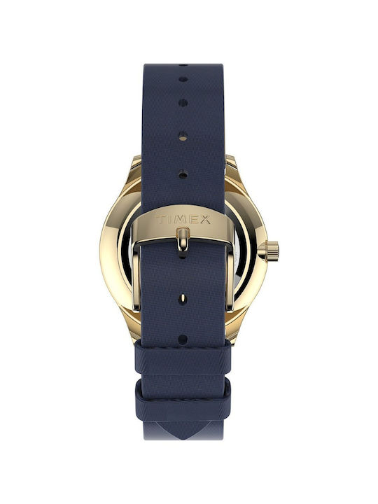 Timex Selestial Opulencel Watch with Blue Leather Strap