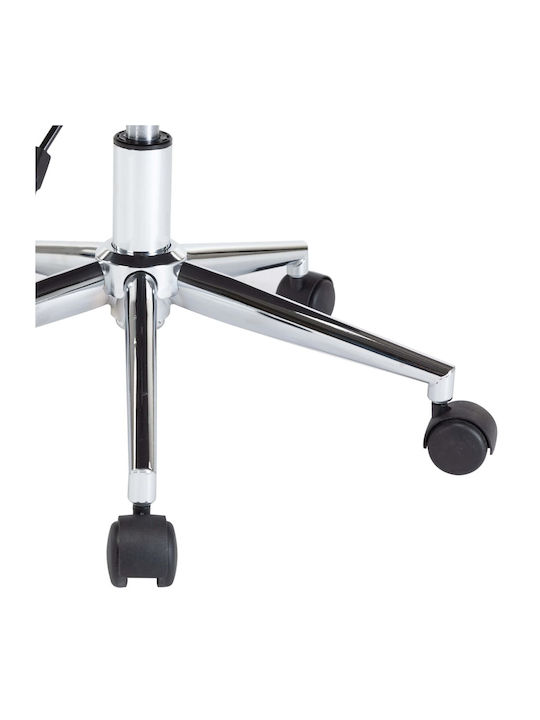Rotativă Scaun Vizitator cu Brațe & Roți în Culoare Maro 47.5x53x76cm 1buc