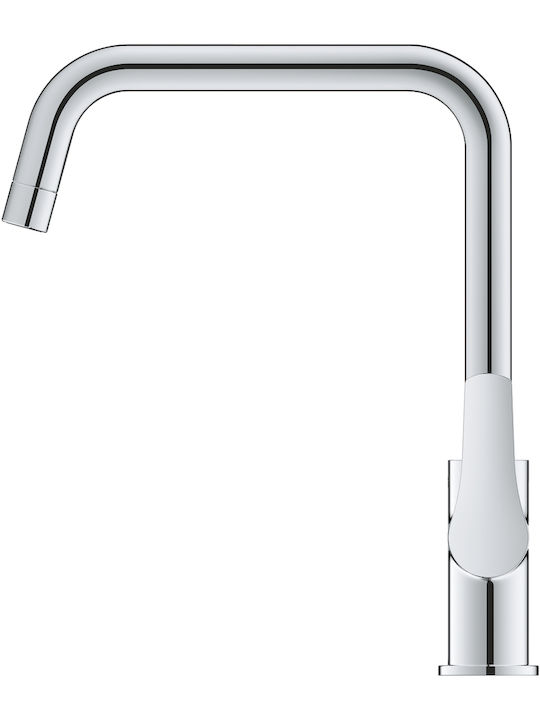 Grohe Eurosmart Висока Кухненски Смесител Настолен Сребриста
