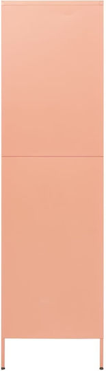 Dulap De Birou Metalic Roz 90x50x180cm