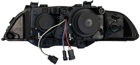 Carner Front Lights Angel Eyes for BMW Series 5 / E39 Black/Grey 1995-2003 2pcs