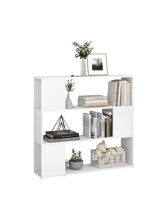 Shelving Unit Floor White 100x24x94cm