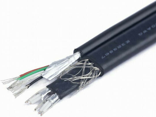 Cablexpert eSATA - eSATA Cable 1m Μαύρο (CC-ESATAP-ESATA-USB5P-1M)
