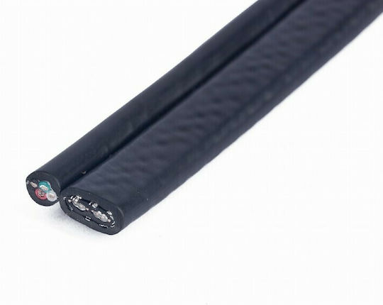 Cablexpert eSATA - eSATA Cable 1m Μαύρο (CC-ESATAP-ESATA-USB5P-1M)