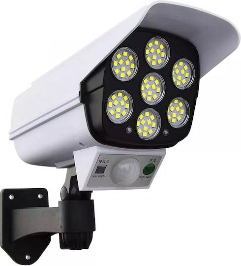 Слънчев LED Прожектор Студено Бяло 6500K с Motion Sensor и Фотоклетка