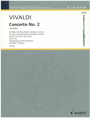 Schott Vivaldi- Concerto No.2 pentru Bas / Orchestra / Flaut