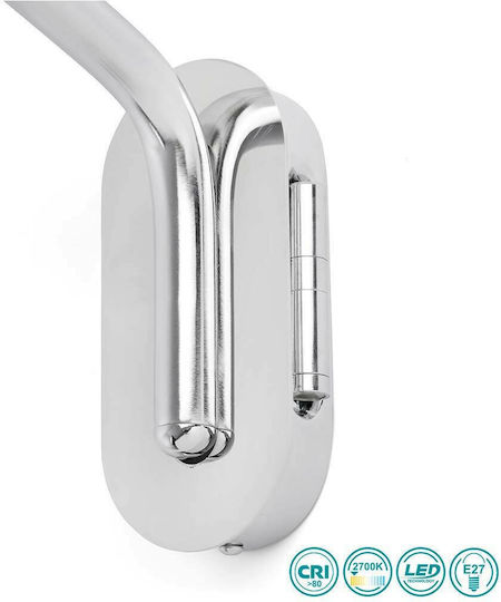 Faro Barcelona Eternal Classic Lamp Wall with Socket E27 and Switch White 21.5x29cm