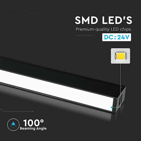 V-TAC Commercial Linear LED Ceiling Light 30W Natural White IP20 Dimmable L59xD35xH5.9cm