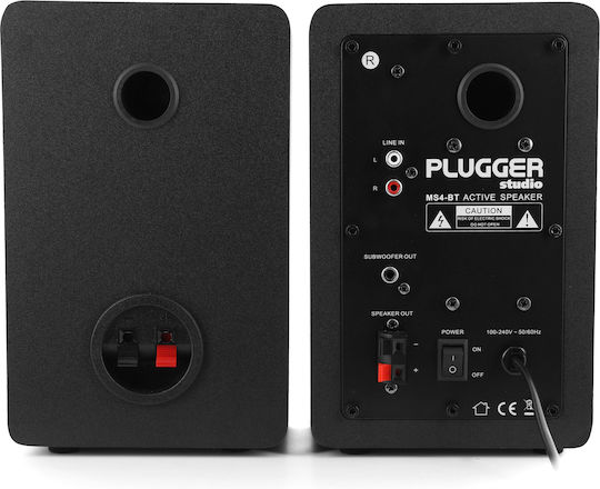 Plugger MS4BT Difuzoare Studio Monitor 4" 36W Pereche Negru