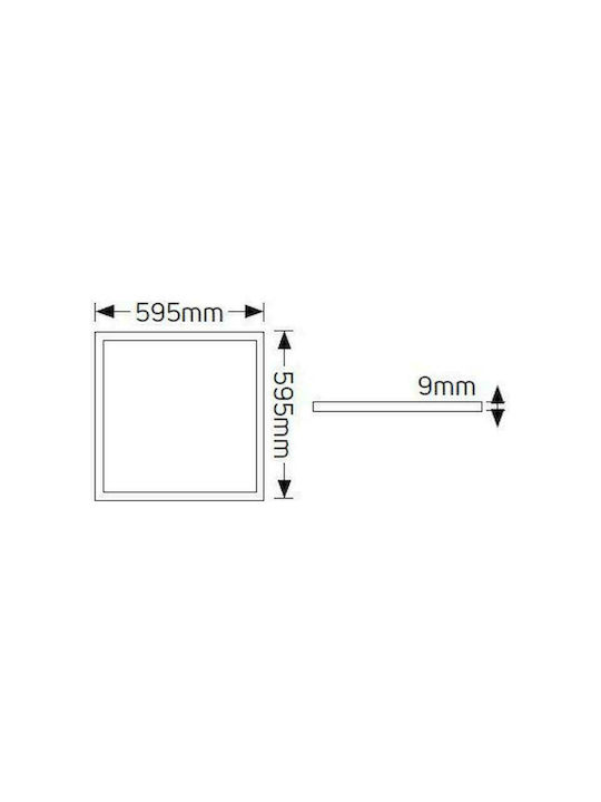 Geyer Platz Vertieft LED Panel 40W mit Natürliches Weiß Licht 4000K