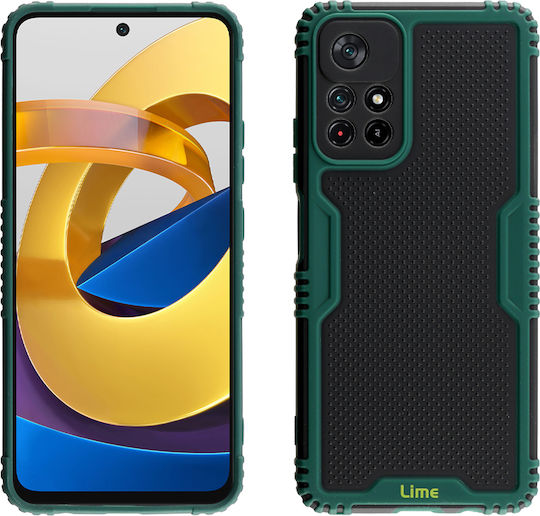 Lime Armadillo Camera Guard Back Cover Πλαστικό Πράσινο (Poco M4 Pro)