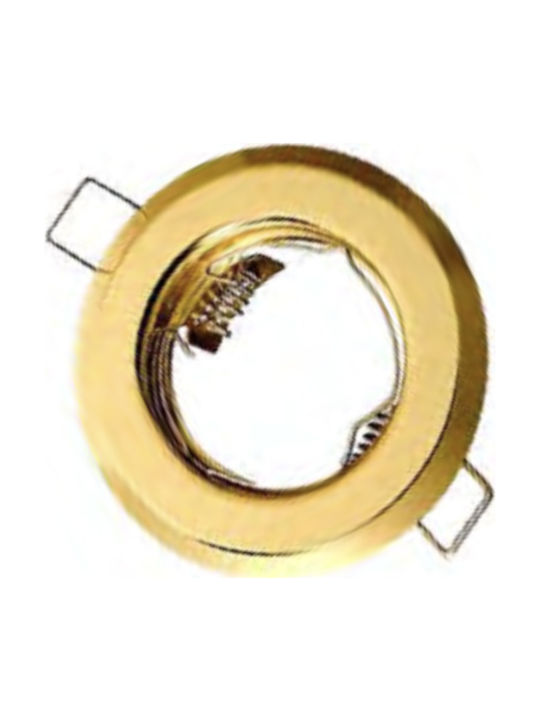 Geyer Rund Metallisch Rahmen für Spots GU10 Gold 7.4x7.4cm. 1Stück