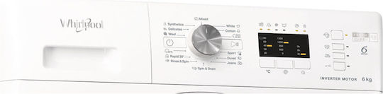 Whirlpool Пералня 6кг 1200 Оборота 6th Sense FFL 6238 W EE