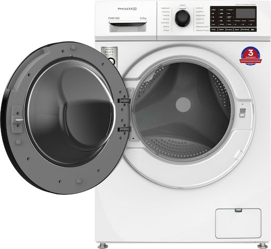 Philco PWM 958 Πλυντήριο Ρούχων 9kg 1400 Στροφών ΠΛ-1604