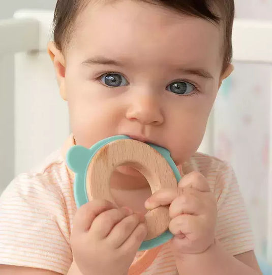 Kiokids Bear Beißring Zahnen Linderung aus Silikon für 3 m+