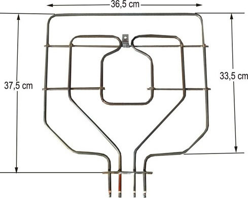 Replacement Oven Heating Element Compatible with Neff / Bosch / Siemens / Pitsos 37.5x36.5cm