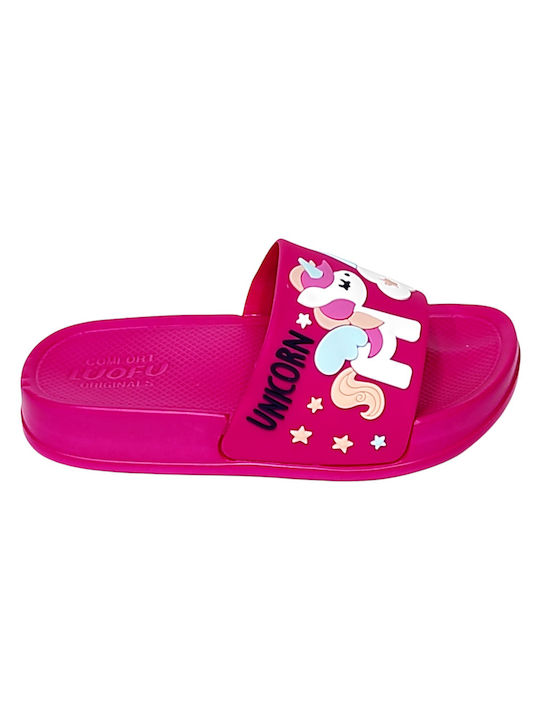 Kids' Slides Fuchsia