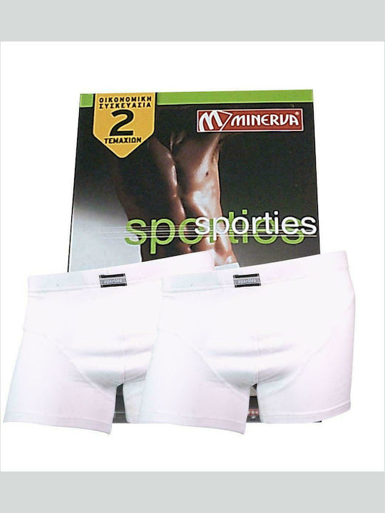 Ανδρικά Μποξεράκια Λευκά 2Pack